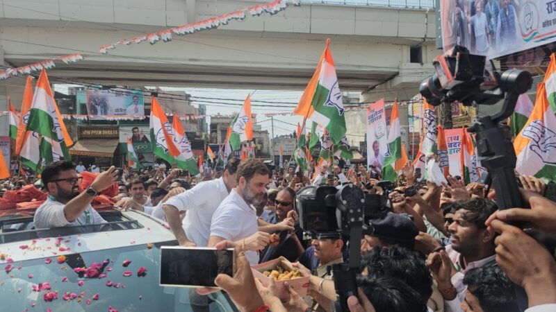 बहादुरगढ़ में Rahul Gandhi ने निकाला रोड शो, मतदाताओं को साधने का किया प्रयास…