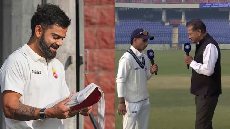 रेलवे के खिलाफ मैच में Virat Kohli मैदान पर,दिल्ली ने टॉस जीतकर किया बॉलिंग का फैसला,